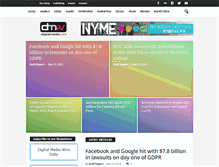 Tablet Screenshot of digitalmediawire.com